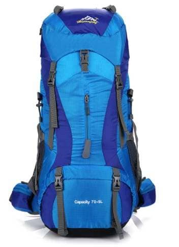 Leichter Nylon Touristen-Trekkingrucksack 70 + 5 L mit Rahmen