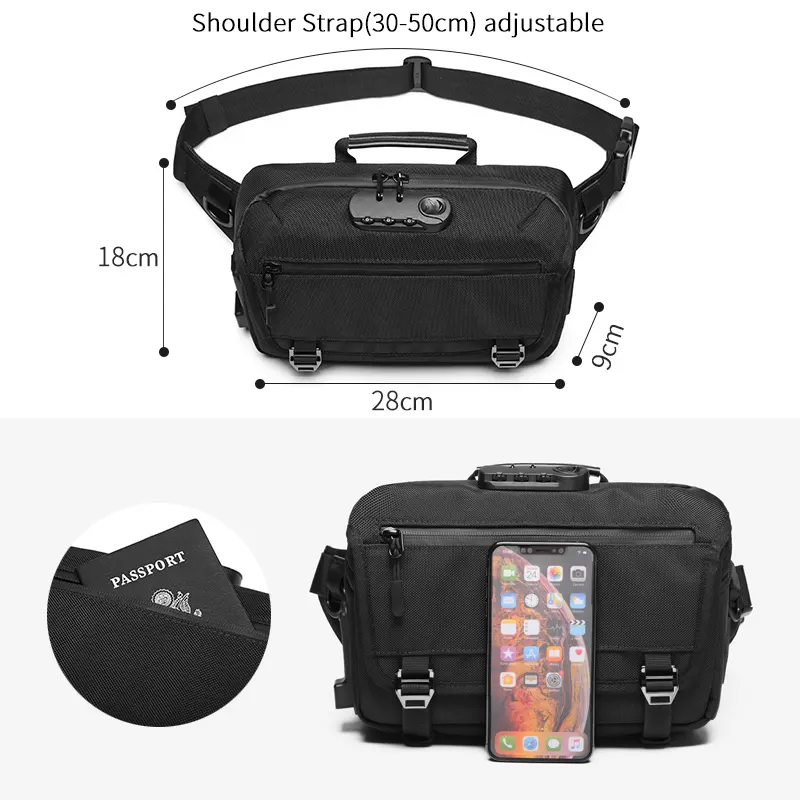 Fanny Packs. Anti-Diebstahl Bauchtasche - Neue Sportmode für Männer