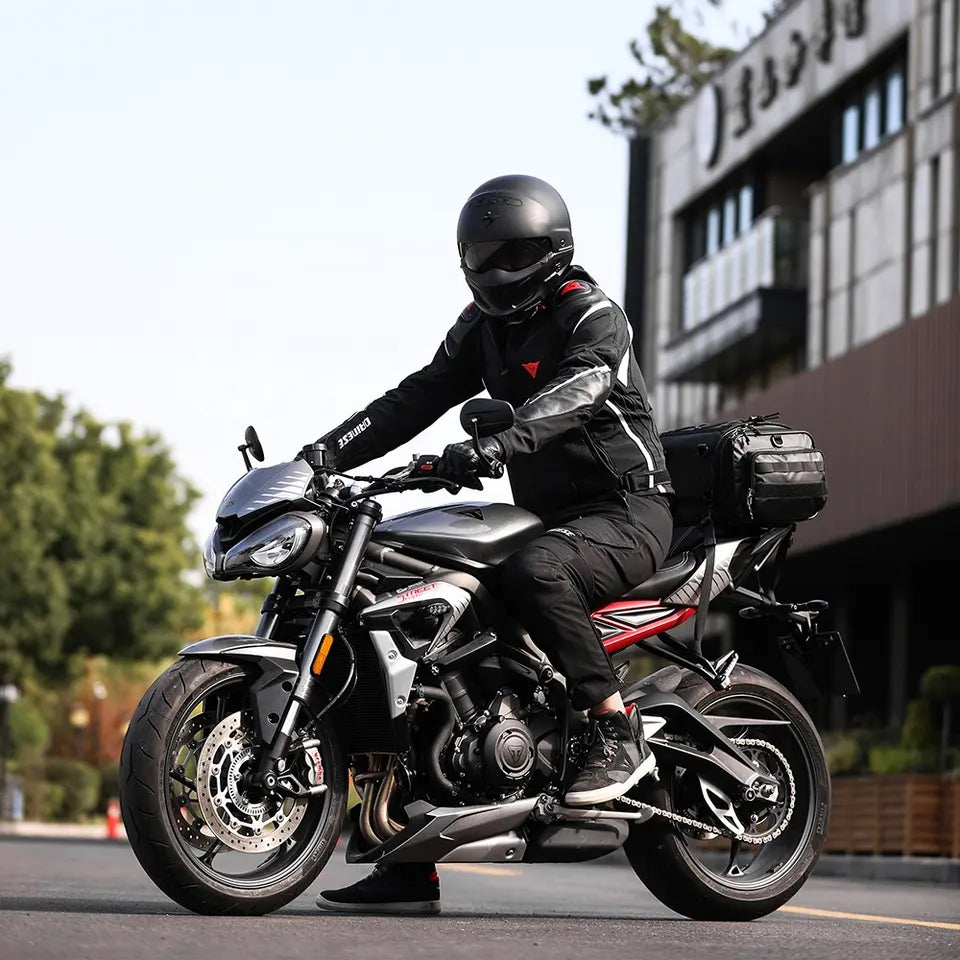 Motorrad Satteltasche "Rhinowalk" mit variable Größe 19 - 26 L, wasserdicht, zuverlässige und strapazierfähige
