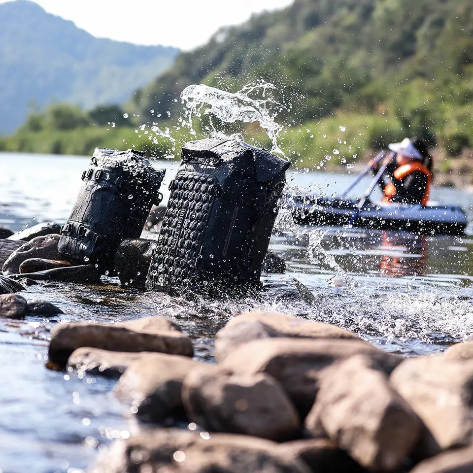 Motorrad-Satteltasche "Rhinowalk" 30 L schwarz, wasserdicht, strapazierfähig
