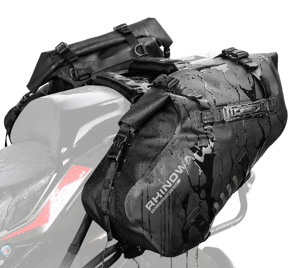 ENJOHOS Motorrad Satteltaschen 48L Wasserdicht - Gepäcktasche Für Langstrecken