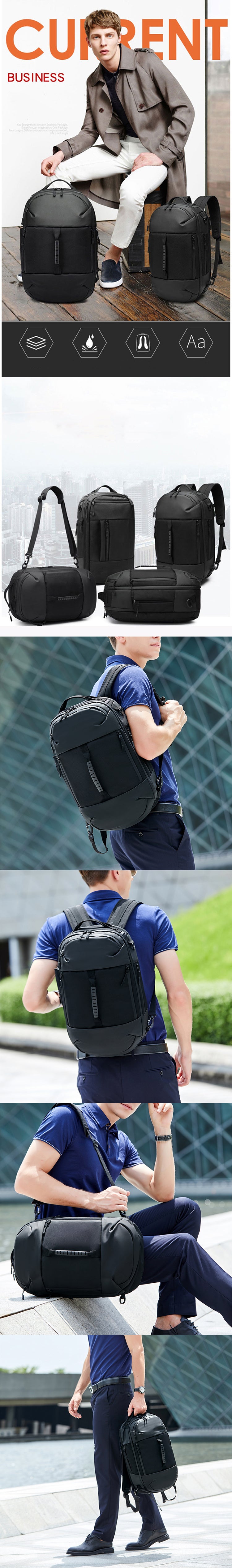 Reisetasche-Rucksack für Business, wasserdicht, 65 L