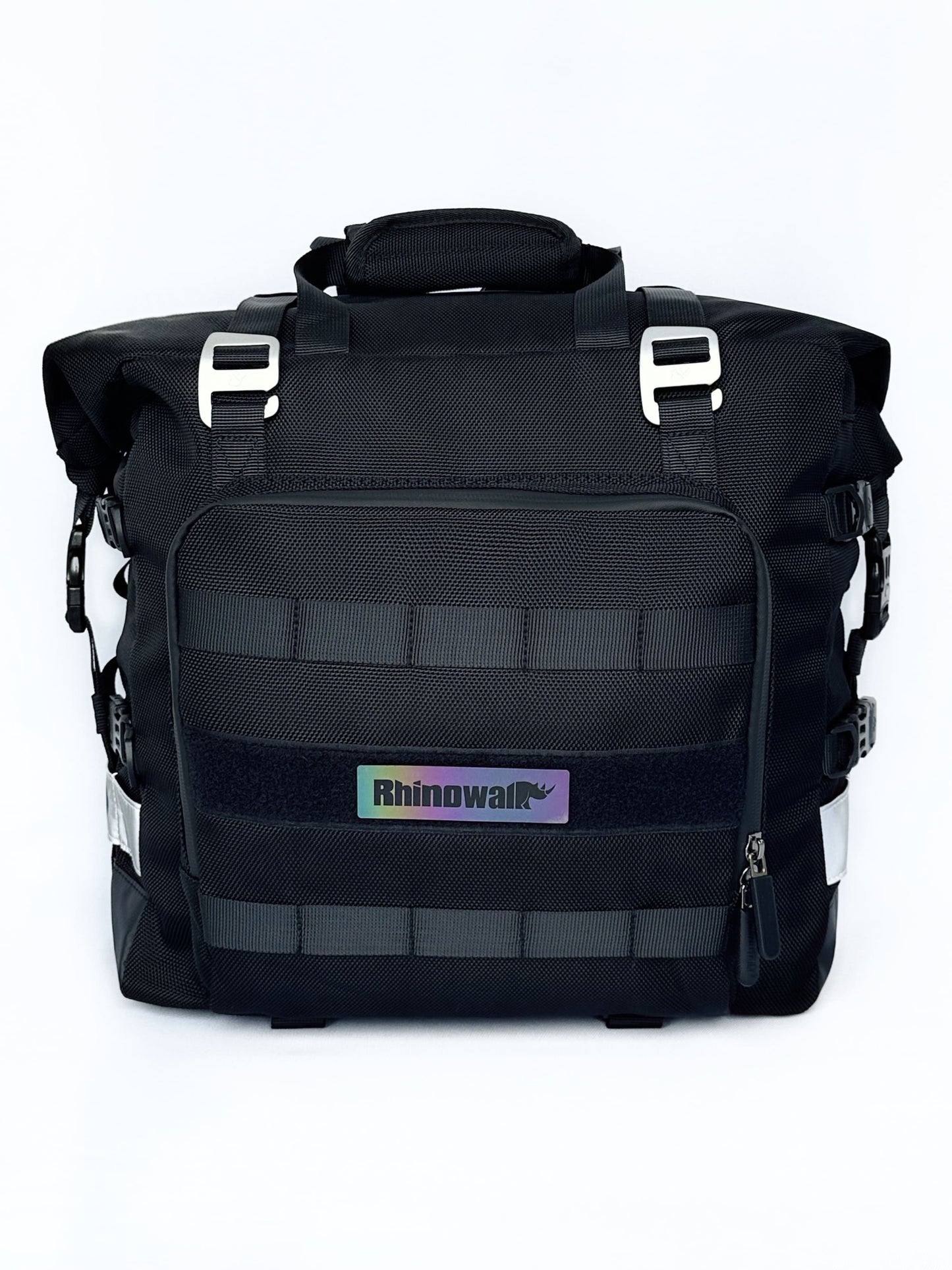 Motorrad-Seitentasche "Rhinowalk" 20 L schwarz, wasserdicht aus Polyester