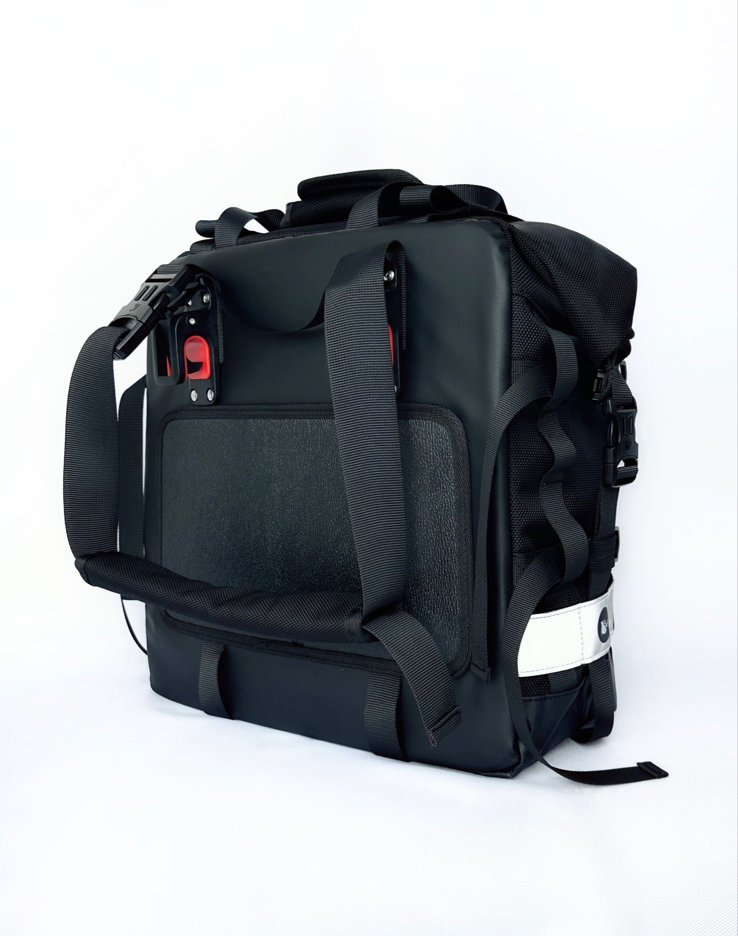 Motorrad-Seitentasche "Rhinowalk" 20 L schwarz, wasserdicht aus Polyester