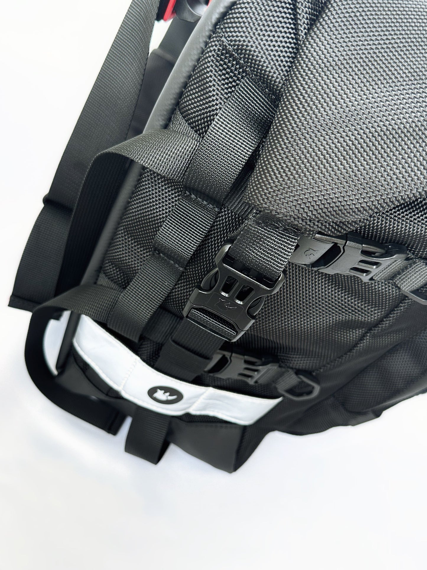 Motorrad-Seitentasche "Rhinowalk" 20 L schwarz, wasserdicht aus Polyester