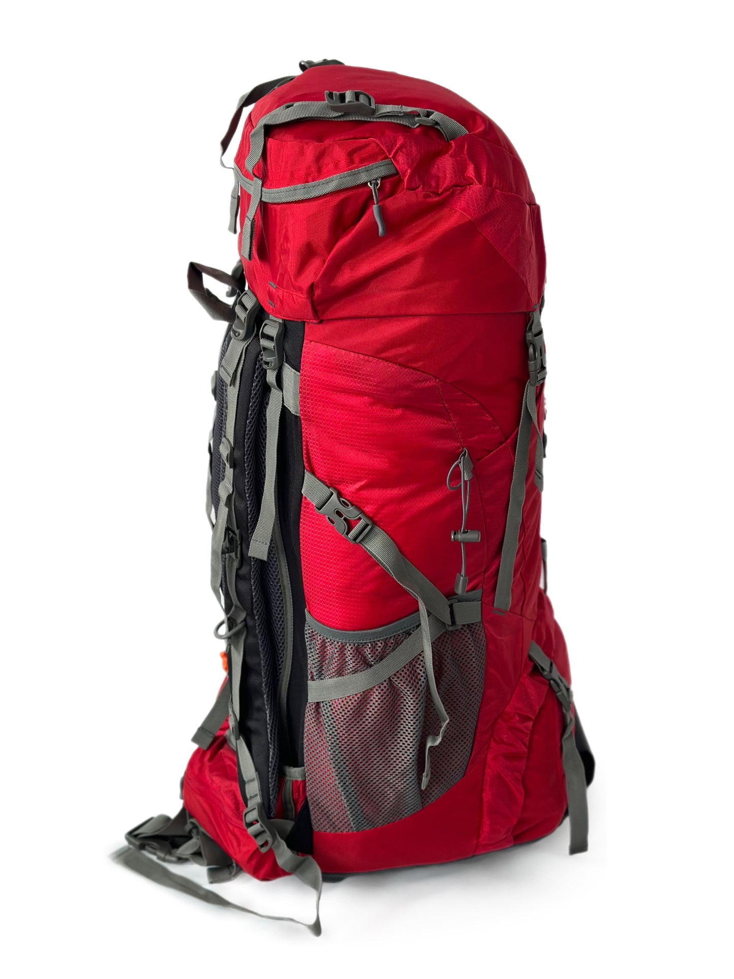 Leichter Nylon Touristen-Trekkingrucksack 70 + 5 L mit Rahmen