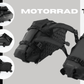 Motorrad Hecktaschenset "Rhinowalk" 18/28/48 L, schwarz, wasserdicht, aus Polyester