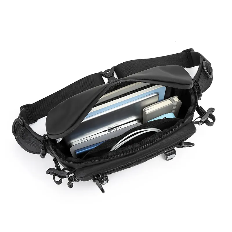 Fanny Packs. Herren Sling Messenger Schultertasche - Wasserdichte Brusttasche mit individuellem Design