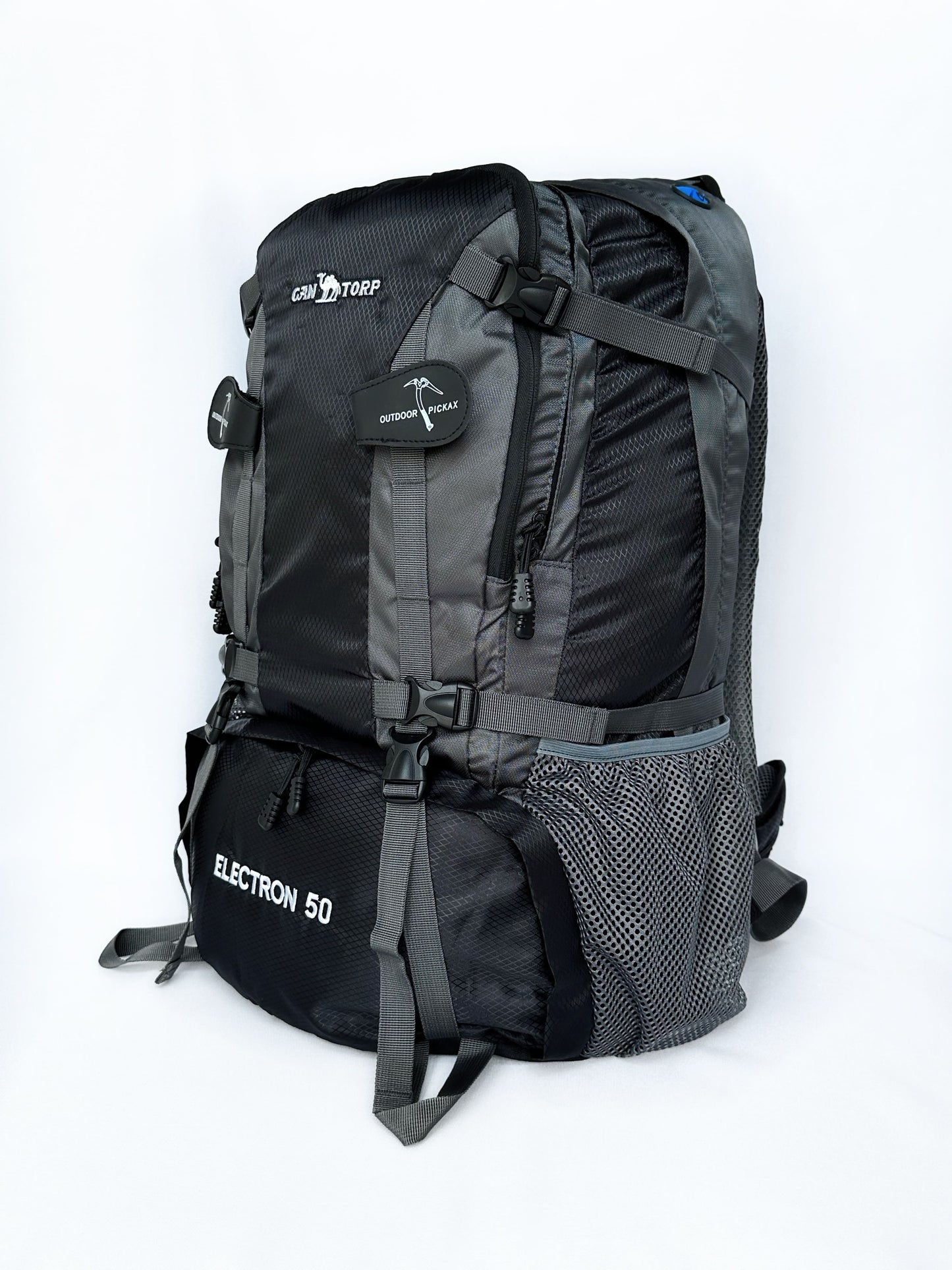 Trekking-Rucksack 50 L, ohne Rahmen, wasserdicht, leicht, langlebig, strapazierfähig