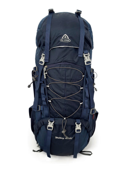 Leichter Rucksack aus Nylon für Bergsteigen und Trekking - 50L, Ergonomischer Rahmen