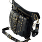 Vielseitige alternative Tasche: Gothic-, Biker & Punk Stil, wandelbar für Hüfte oder Schulter HG 131